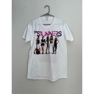 The Stunners Band White T Shirt 2009 Concert Tour Dates Medium Gildan 0066